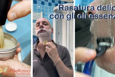 Rasatura delicata con gli oli essenziali