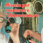 Miscela per mantenere l'abbronzatura