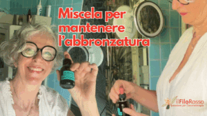 Miscela per mantenere l'abbronzatura