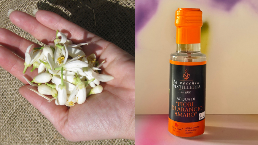 Acqua aromatica di Fiori di Arancio per bellezza e in cucina