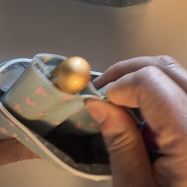 Pochette cuoricini tasca interna